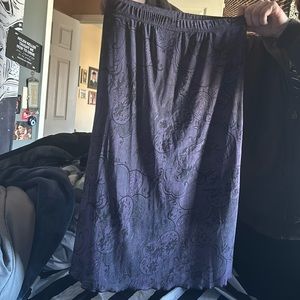 Super cute Mid Length Stretchy purple paisley skirt